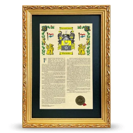 Schoenmaker Deluxe Armorial Framed - Gold