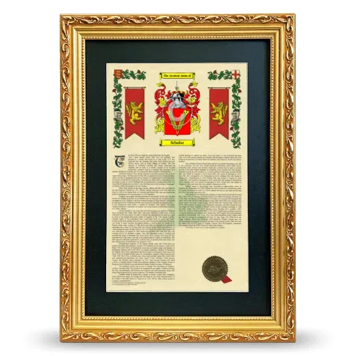 Scholar Deluxe Armorial Framed - Gold