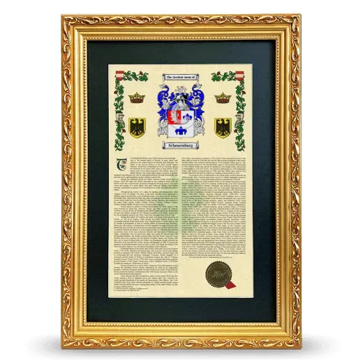 Schowenburg Deluxe Armorial Framed - Gold