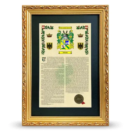 Schrom Deluxe Armorial Framed - Gold