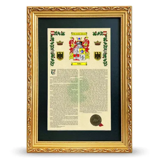 Schu Deluxe Armorial Framed - Gold