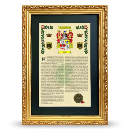Schul Deluxe Armorial Framed - Gold
