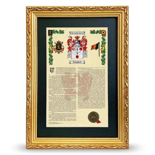 Schupbach Deluxe Armorial Framed - Gold