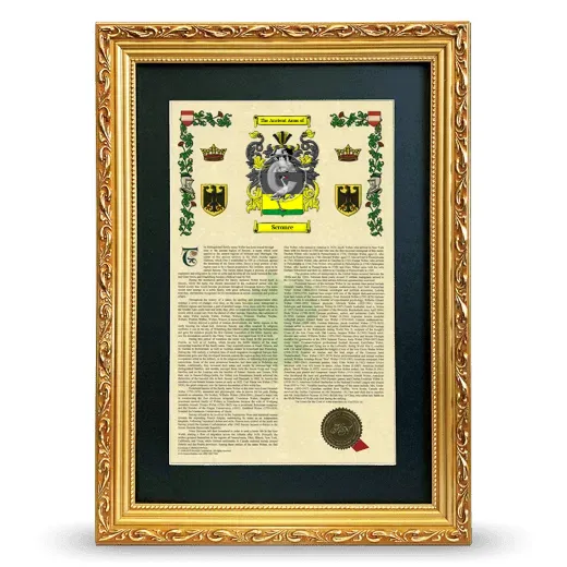 Scronce Deluxe Armorial Framed - Gold