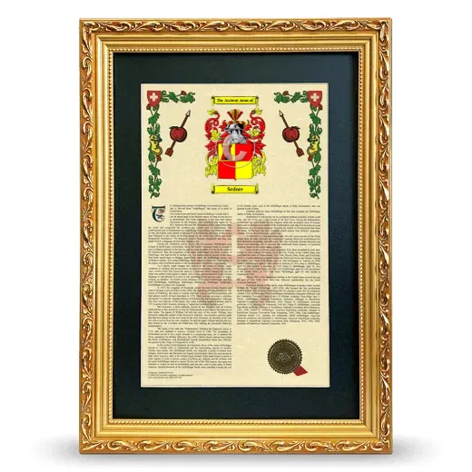 Sedore Deluxe Armorial Framed - Gold