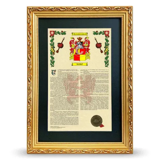 Seedorf Deluxe Armorial Framed - Gold
