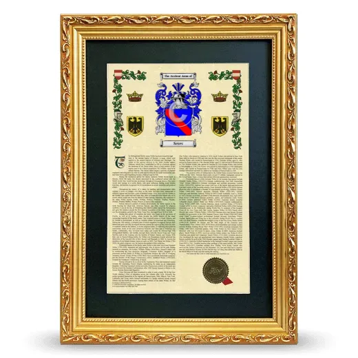 Seres Deluxe Armorial Framed - Gold