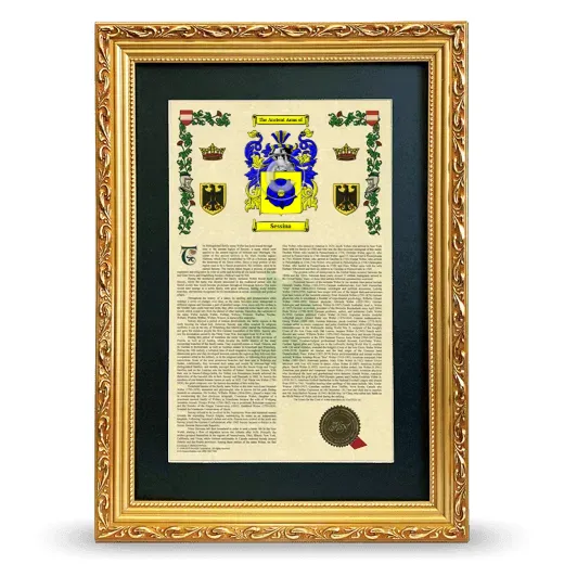 Sessina Deluxe Armorial Framed - Gold