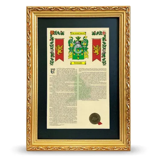 Sevenoaks Deluxe Armorial Framed - Gold