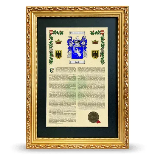 Shafir Deluxe Armorial Framed - Gold