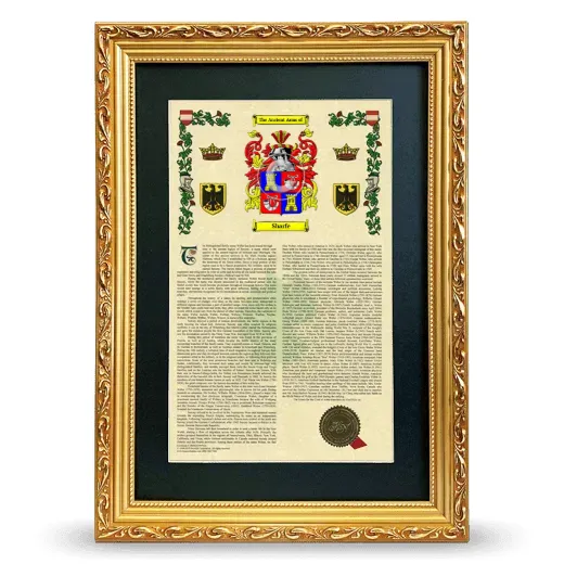 Sharfe Deluxe Armorial Framed - Gold