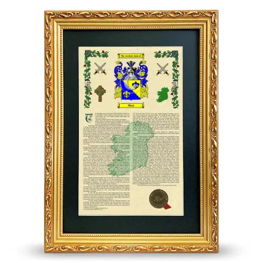 Shay Deluxe Armorial Framed - Gold