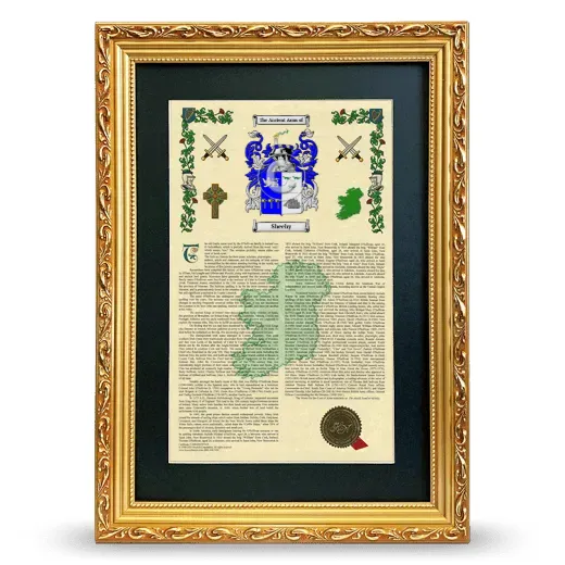 Sheehy Deluxe Armorial Framed - Gold