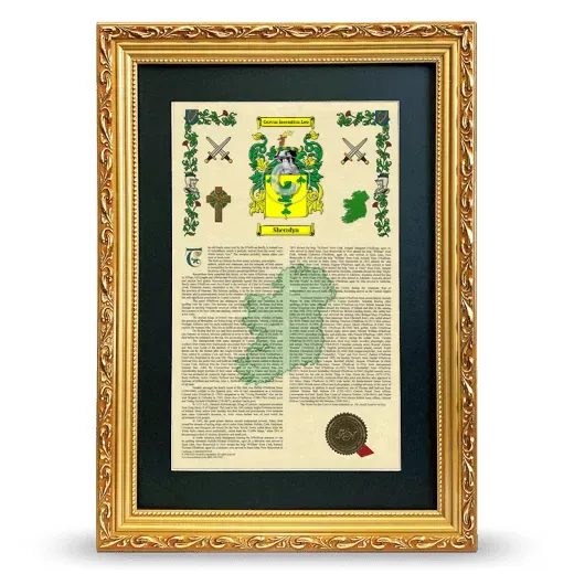 Sherrdyn Deluxe Armorial Framed - Gold
