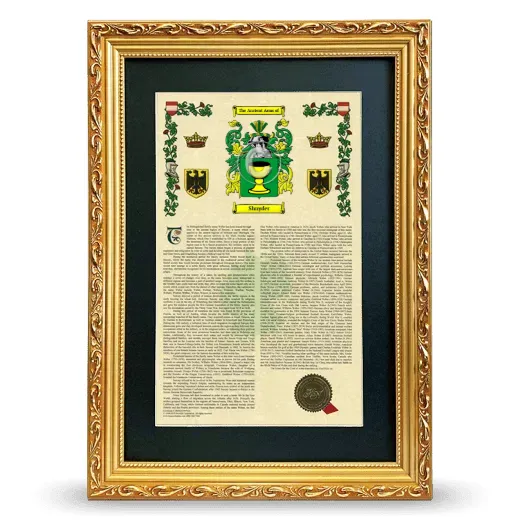 Shnyder Deluxe Armorial Framed - Gold