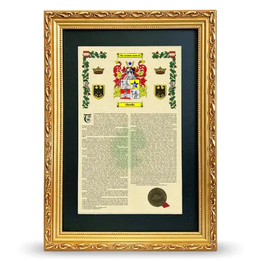 Shooks Deluxe Armorial Framed - Gold