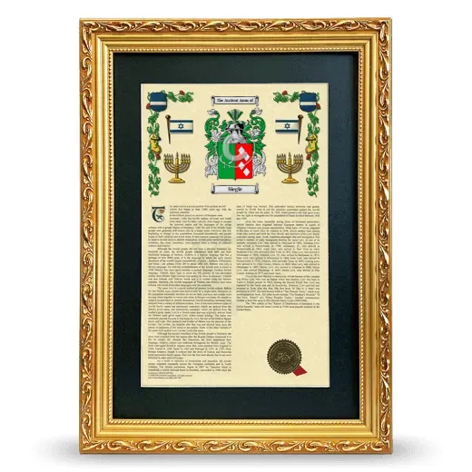 Siegle Deluxe Armorial Framed - Gold
