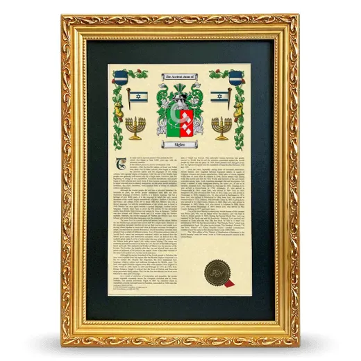 Sigler Deluxe Armorial Framed - Gold