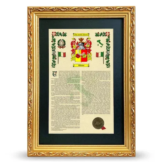 Silvano Deluxe Armorial Framed - Gold