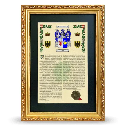 Slut Deluxe Armorial Framed - Gold
