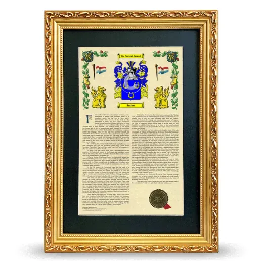 Smitts Deluxe Armorial Framed - Gold