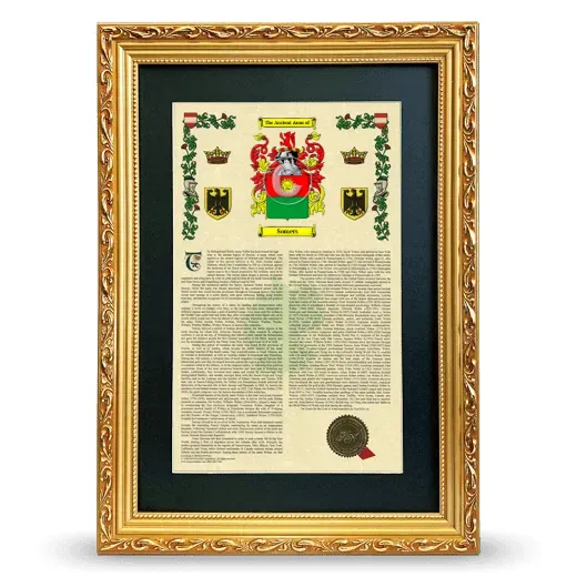 Somers Deluxe Armorial Framed - Gold