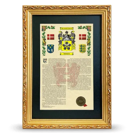 Sorensen Deluxe Armorial Framed - Gold