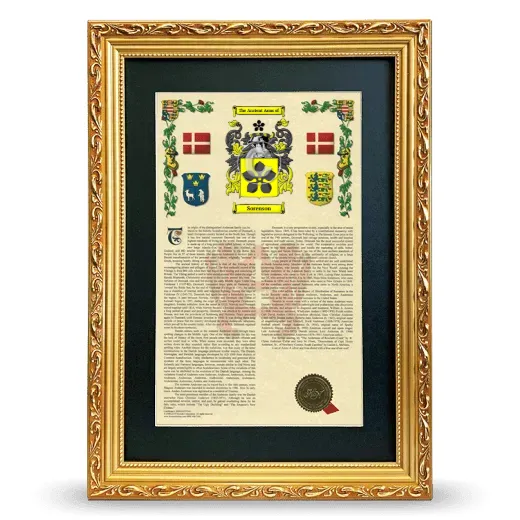 Sorenson Deluxe Armorial Framed - Gold
