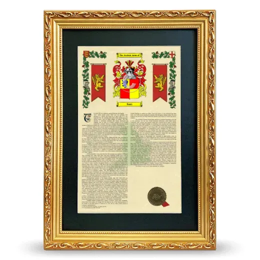 Sors Deluxe Armorial Framed - Gold