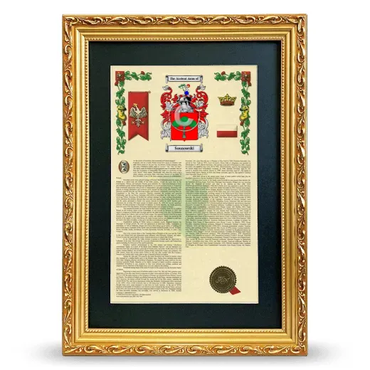 Sosnowski Deluxe Armorial Framed - Gold