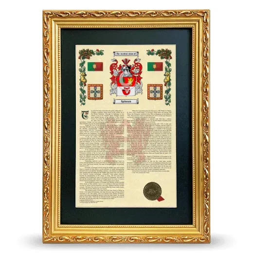 Spinoza Deluxe Armorial Framed - Gold