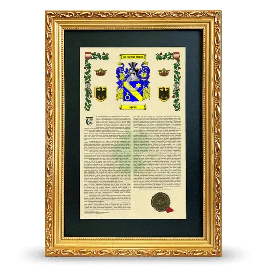 Spon Deluxe Armorial Framed - Gold