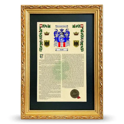 Stahl Deluxe Armorial Framed - Gold