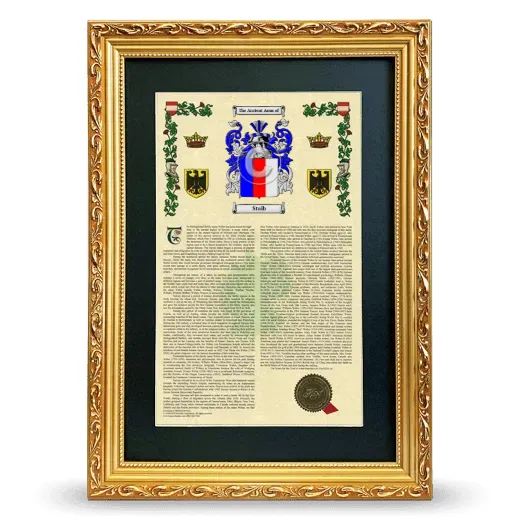 Staib Deluxe Armorial Framed - Gold