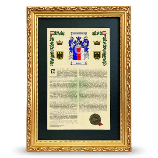 Staiber Deluxe Armorial Framed - Gold