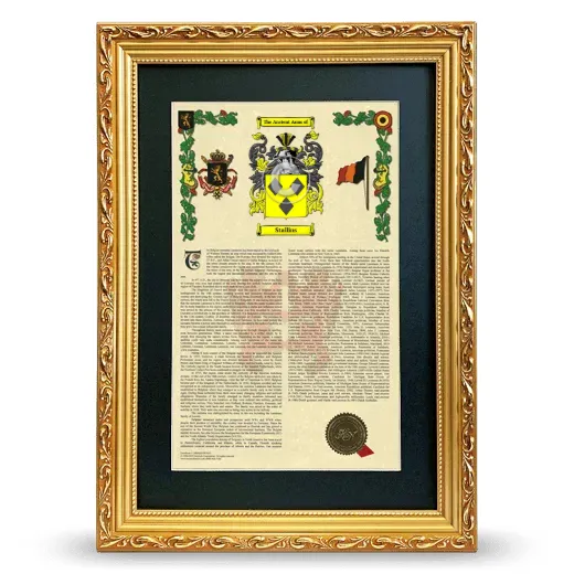 Stallins Deluxe Armorial Framed - Gold