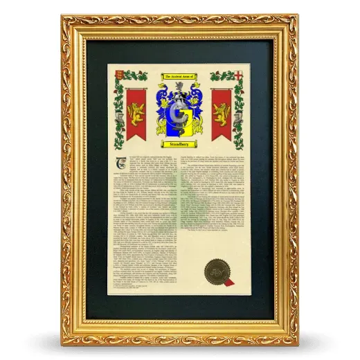 Standbury Deluxe Armorial Framed - Gold