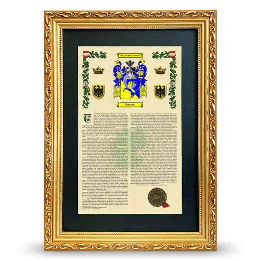 Statten Deluxe Armorial Framed - Gold