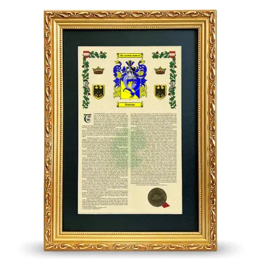 Statton Deluxe Armorial Framed - Gold