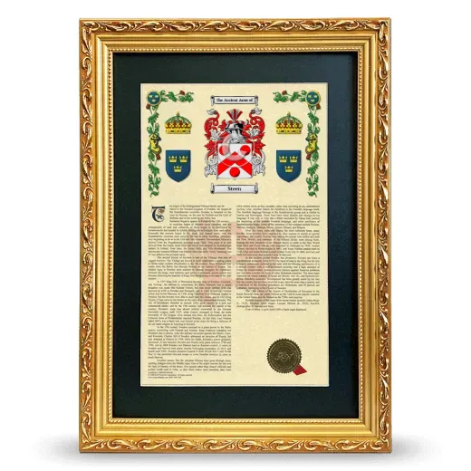 Steen Deluxe Armorial Framed - Gold