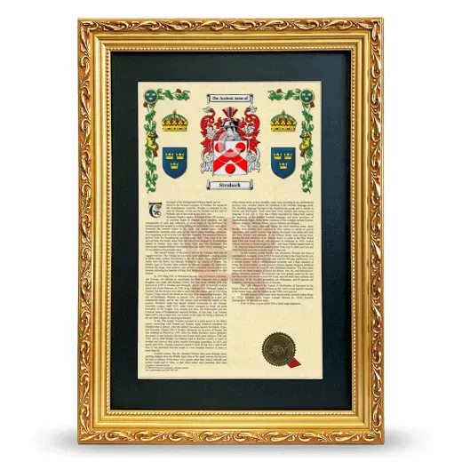 Stenback Deluxe Armorial Framed - Gold