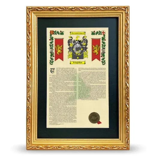 Stringfellow Deluxe Armorial Framed - Gold