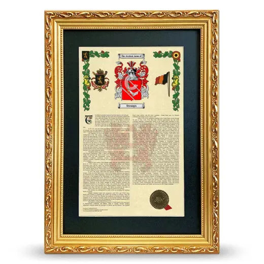Stroops Deluxe Armorial Framed - Gold
