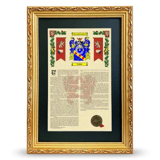 Svejcar Deluxe Armorial Framed - Gold