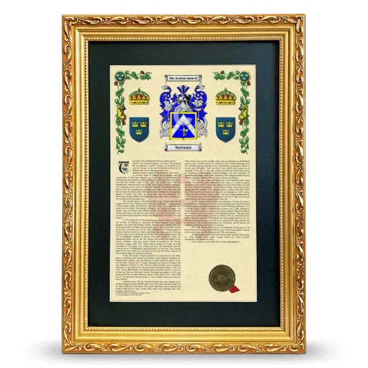 Swenson Deluxe Armorial Framed - Gold