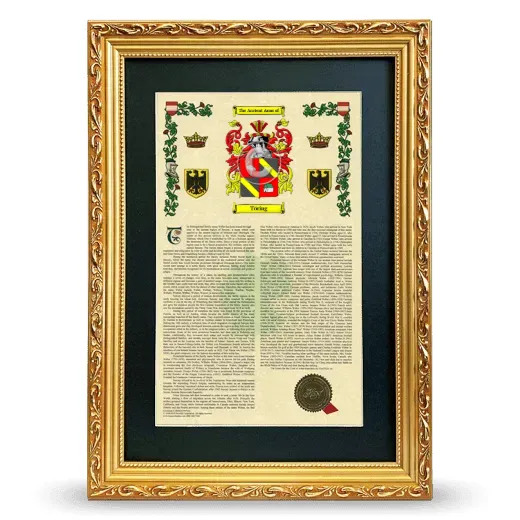 Töring Deluxe Armorial Framed - Gold