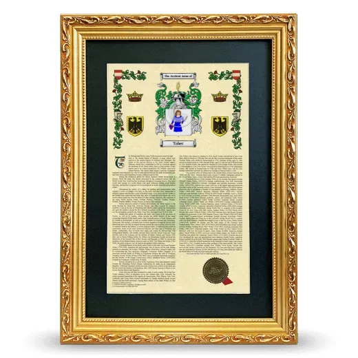 Taber Deluxe Armorial Framed - Gold