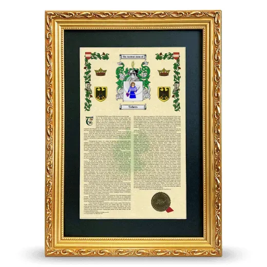 Tabers Deluxe Armorial Framed - Gold