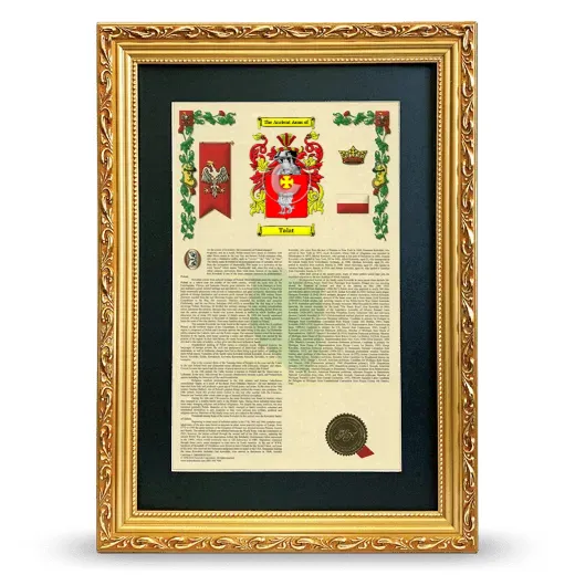Talat Deluxe Armorial Framed - Gold