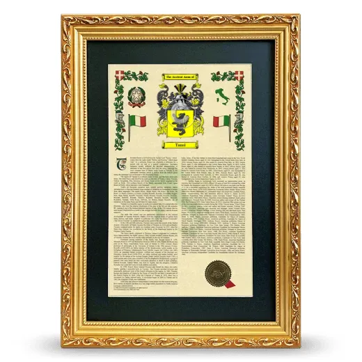 Tansi Deluxe Armorial Framed - Gold